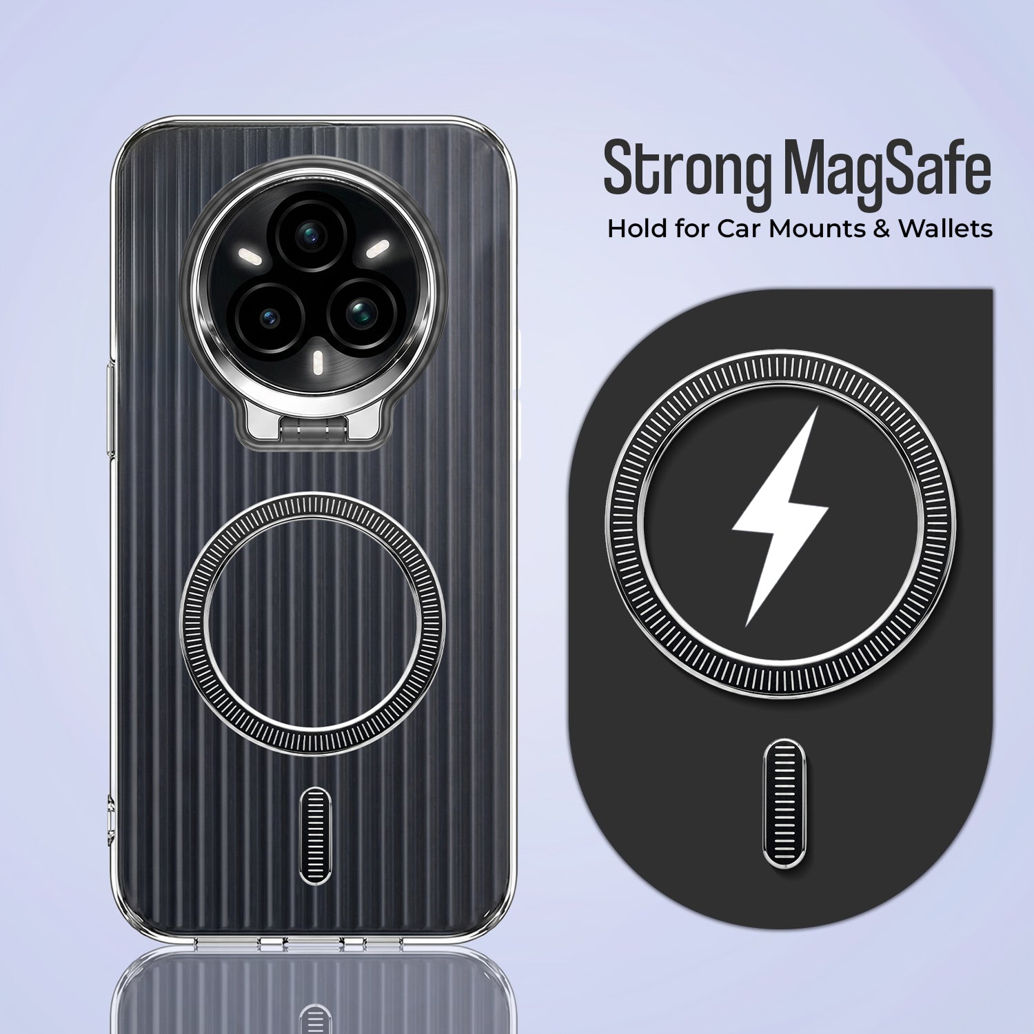 Realme 14 Pro+ 5G Anti-Yellow Magsafe Liquid Crystal Clear Case