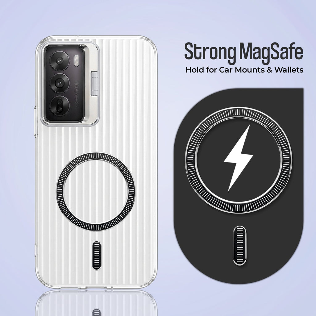 Oppo Reno12 Pro 5G Anti-Yellow Magsafe Liquid Crystal Clear Case