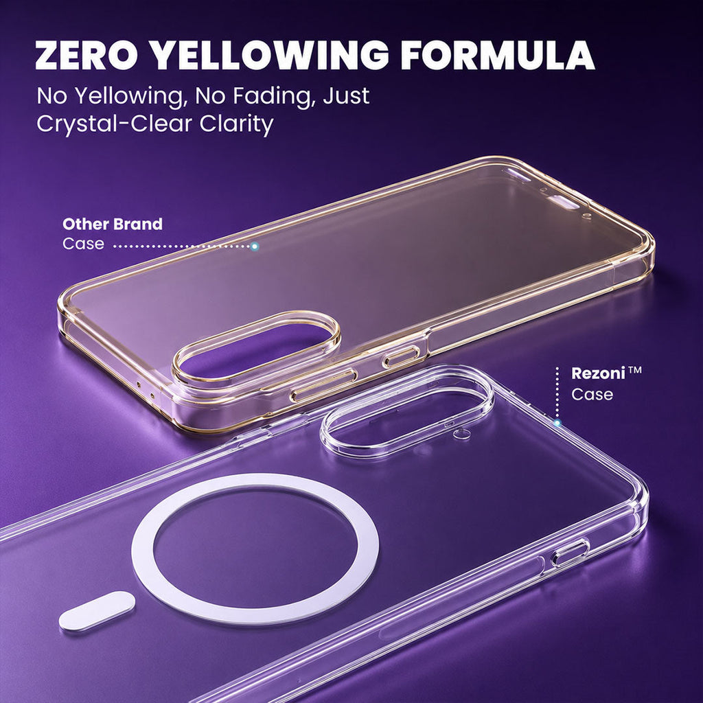 Samsung Galaxy A57 5G Clear Anti-Yellow MagSafe Protective Case