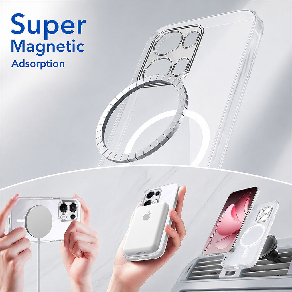 Oppo Reno 13 Pro 5G Clear Anti-Yellow MagSafe Protective Case