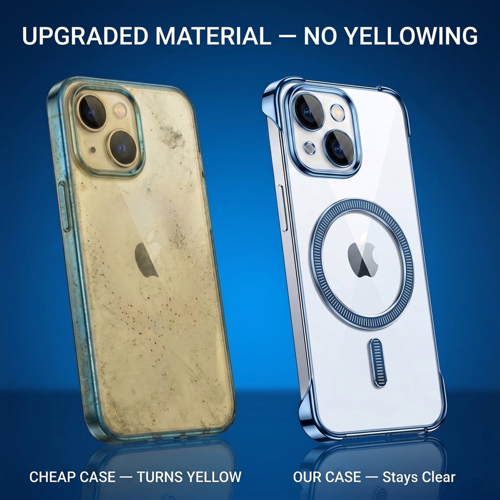 iPhone 15 5G Frameless MagSafe Shockproof Case