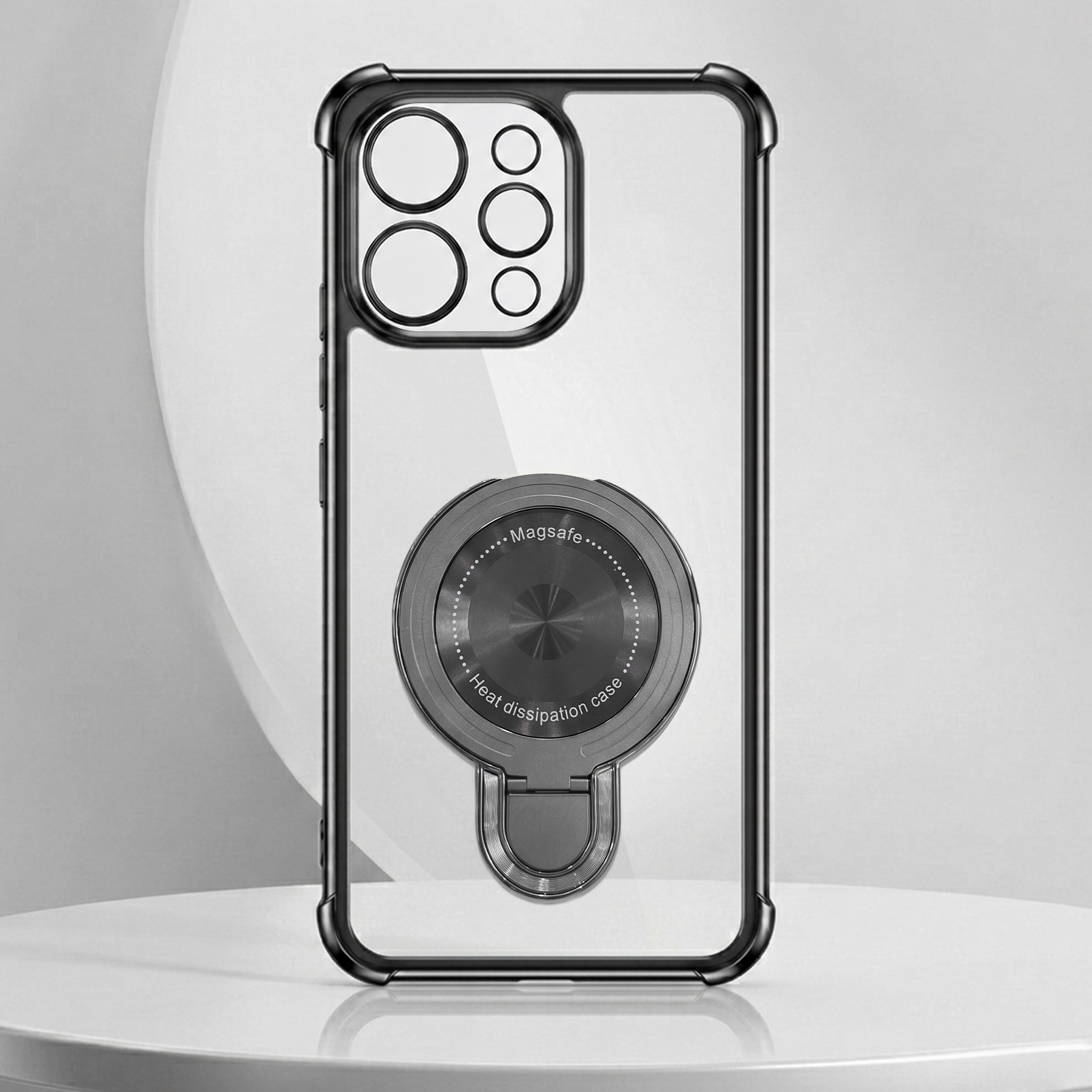 Vivo V70 5G Luxury Four Corner Invincible Bracket Ring Stand Case