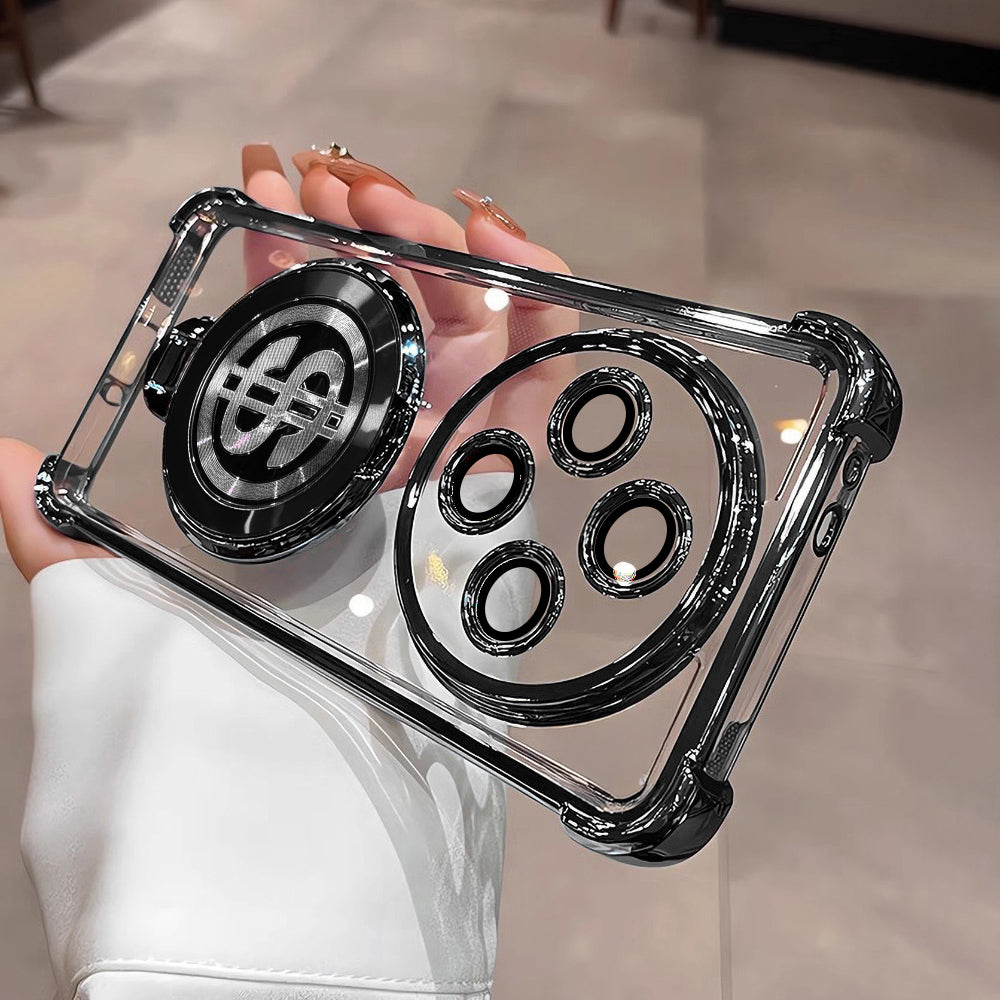 Oppo F27 Pro 5G Four Corner Airbags 100% Original Astro Money Magnet Rotating Dollar Case