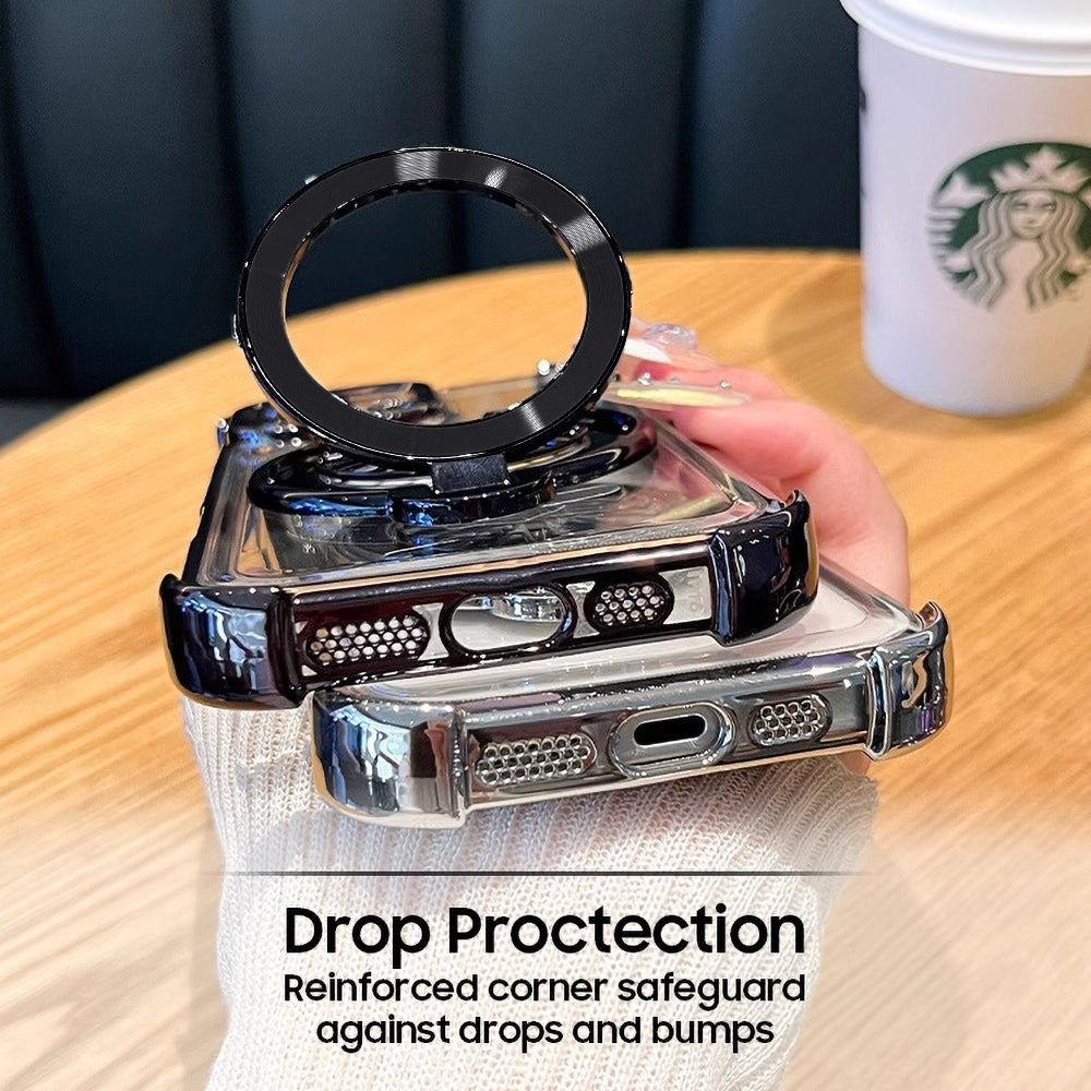 Oppo F27 Pro 5G Four Corner Airbags 100% Original Astro Money Magnet Rotating Dollar Case