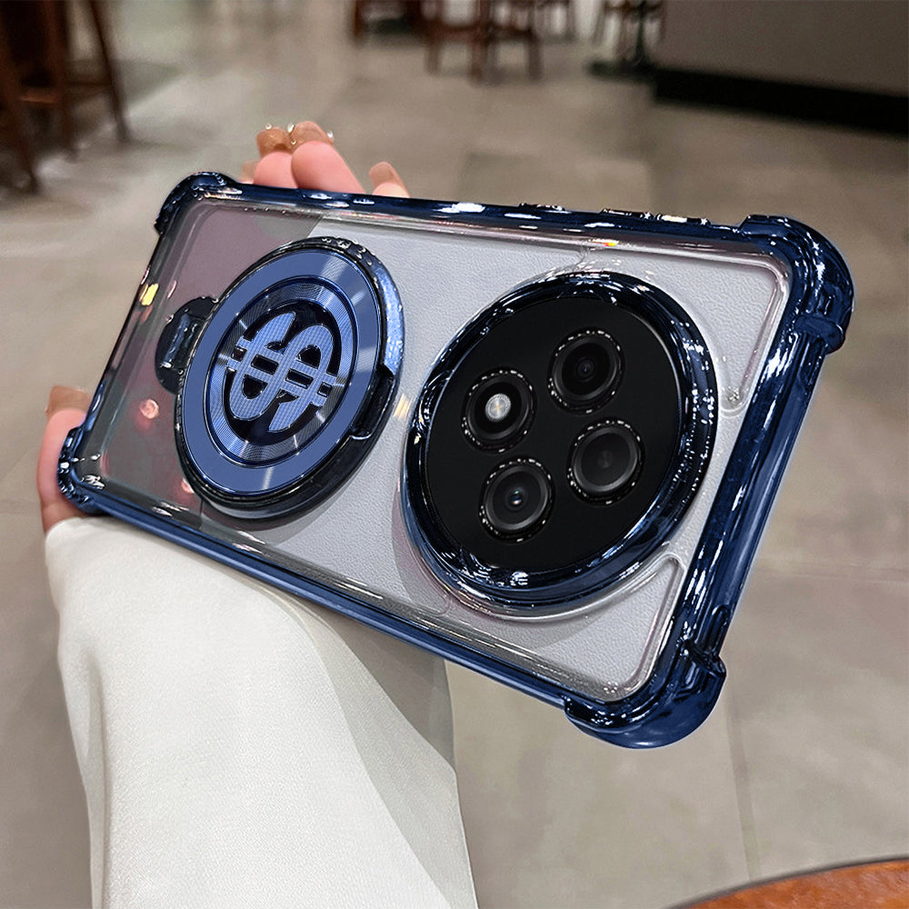 Oppo F27 Pro 5G Four Corner Airbags 100% Original Astro Money Magnet Rotating Dollar Case