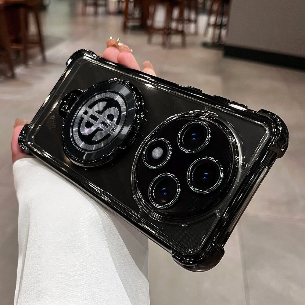 Oppo F27 Pro 5G Four Corner Airbags 100% Original Astro Money Magnet Rotating Dollar Case