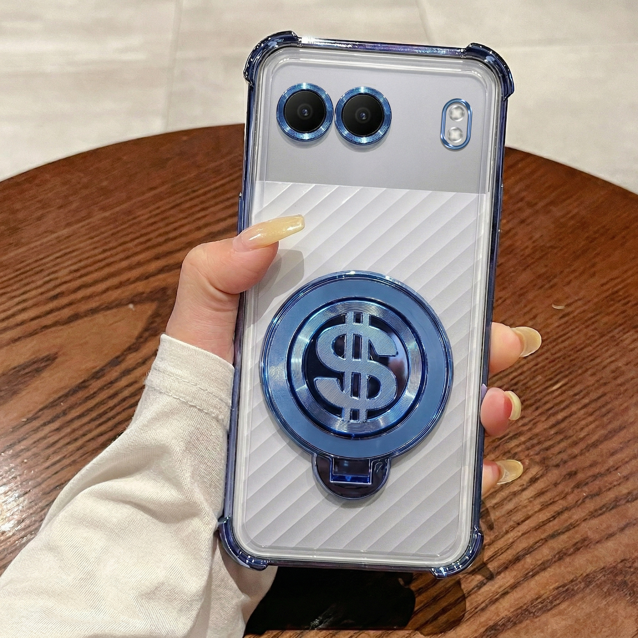OnePlus Nord 4 5G Four Corner Airbags 100% Original Astro Money Magnet Rotating Dollar Case