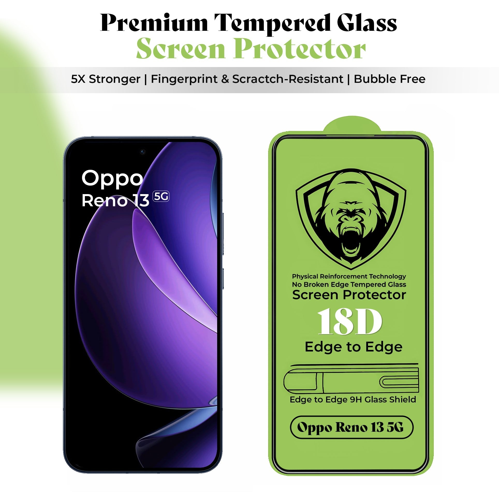 Oppo Reno 13 5G Transparent Shockproof Case With Airbag Corners