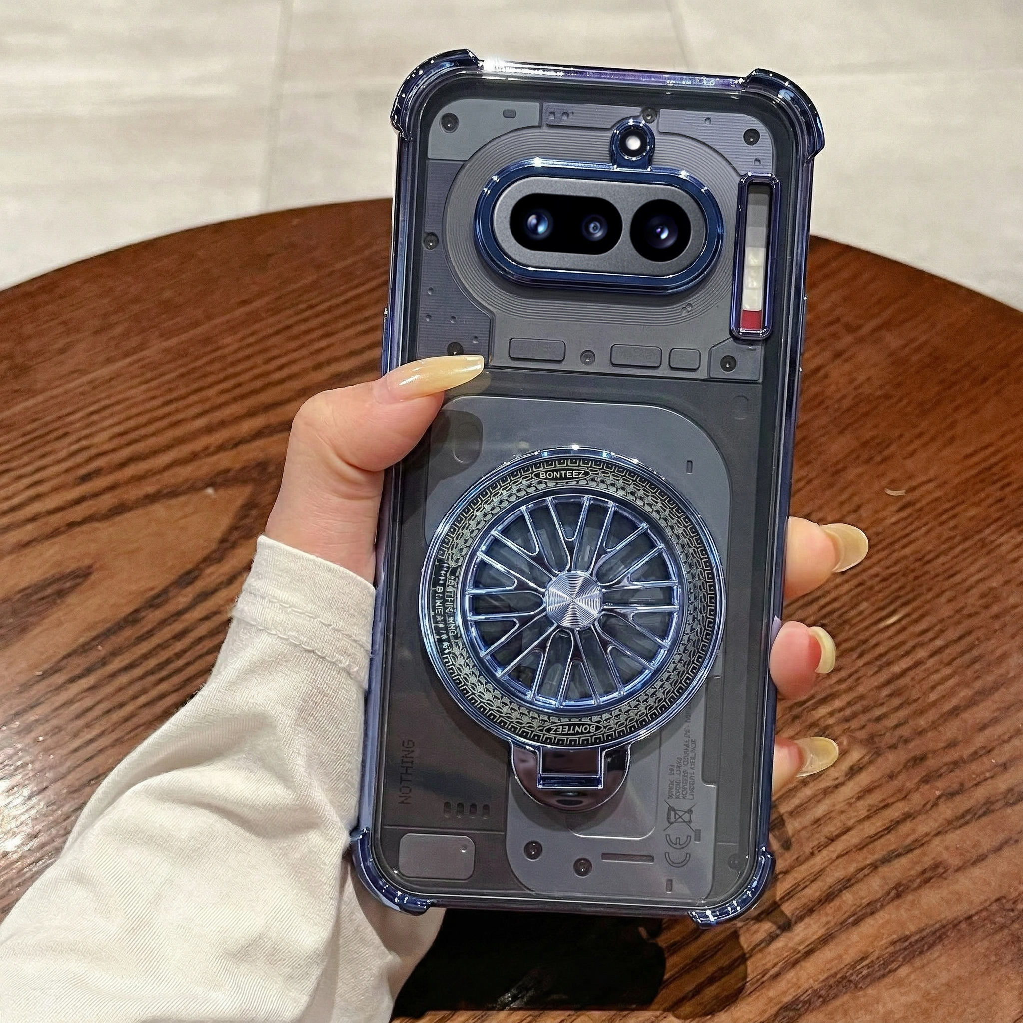 Nothing Phone 4a 5G Premium Stress Buster Wheel Rotating Shockproof Airbags Case