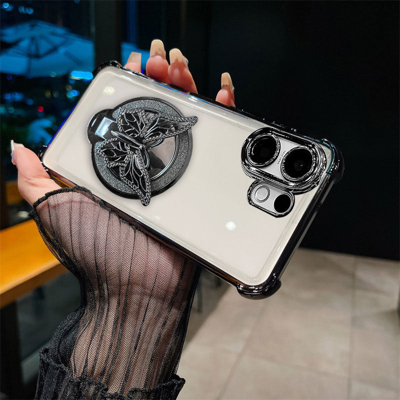 Vivo V60 5G Premium Butterfly Stand Airbags Case