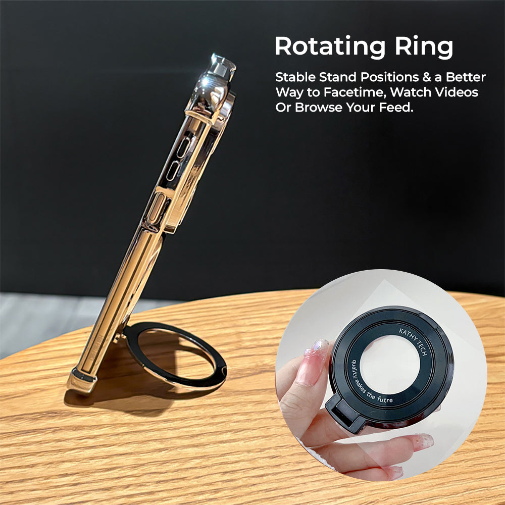 OnePlus Nord 4 5G Original Luxury Magnifier Ring Stand Shockproof Airbags Corner Case
